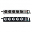 브레넨스툴 수퍼솔리드 5구 멀티탭 (2.5M) 실버/블랙