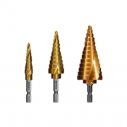 세신 TIN코팅 스텝드릴 (트위스트형) 육각생크 T 시리즈